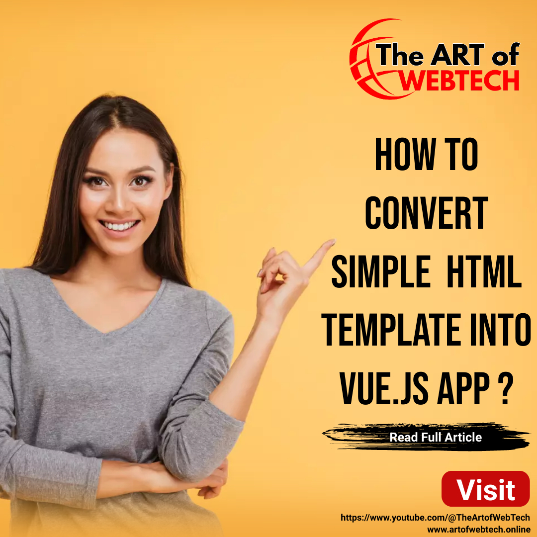 How to convert simple HTML template into Vue.js ?