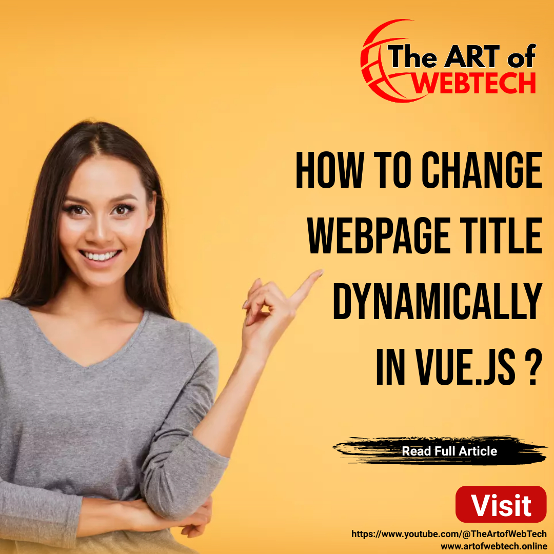 How to change webpage title dynamically in Vue.js ?
